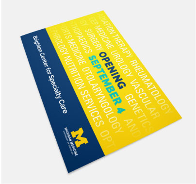Michigan Medicine Brighton Center flyer