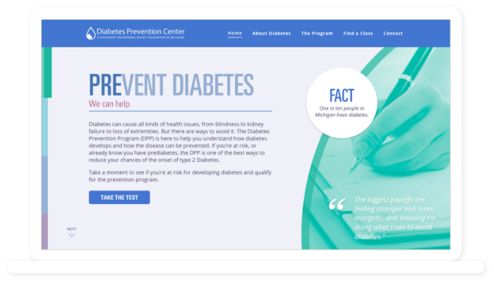 NKFM Website on laptop